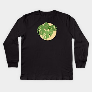 Swiss Cheese Plant Kids Long Sleeve T-Shirt